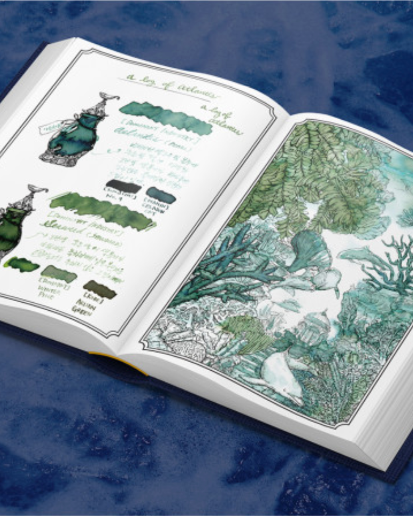 Dominant Industry - A Log of Atlantis (B6) | Ink Archiving & Coloring Book