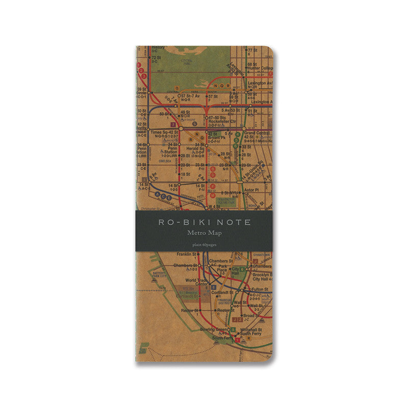 Yamamoto Paper RO-BIKI Note Série Carte — Plan de métro