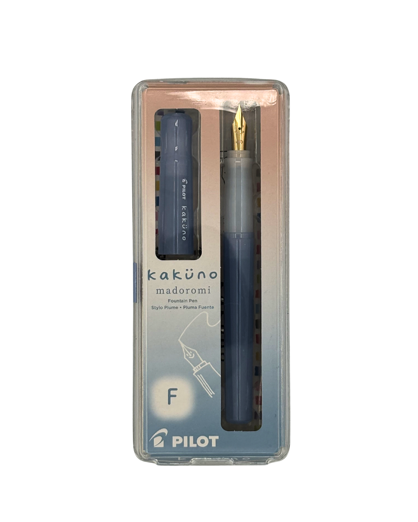 Pilot Kakuno Madoromi — Soft Colour Fountain Pen with Gold-Plated Nib (F / M)