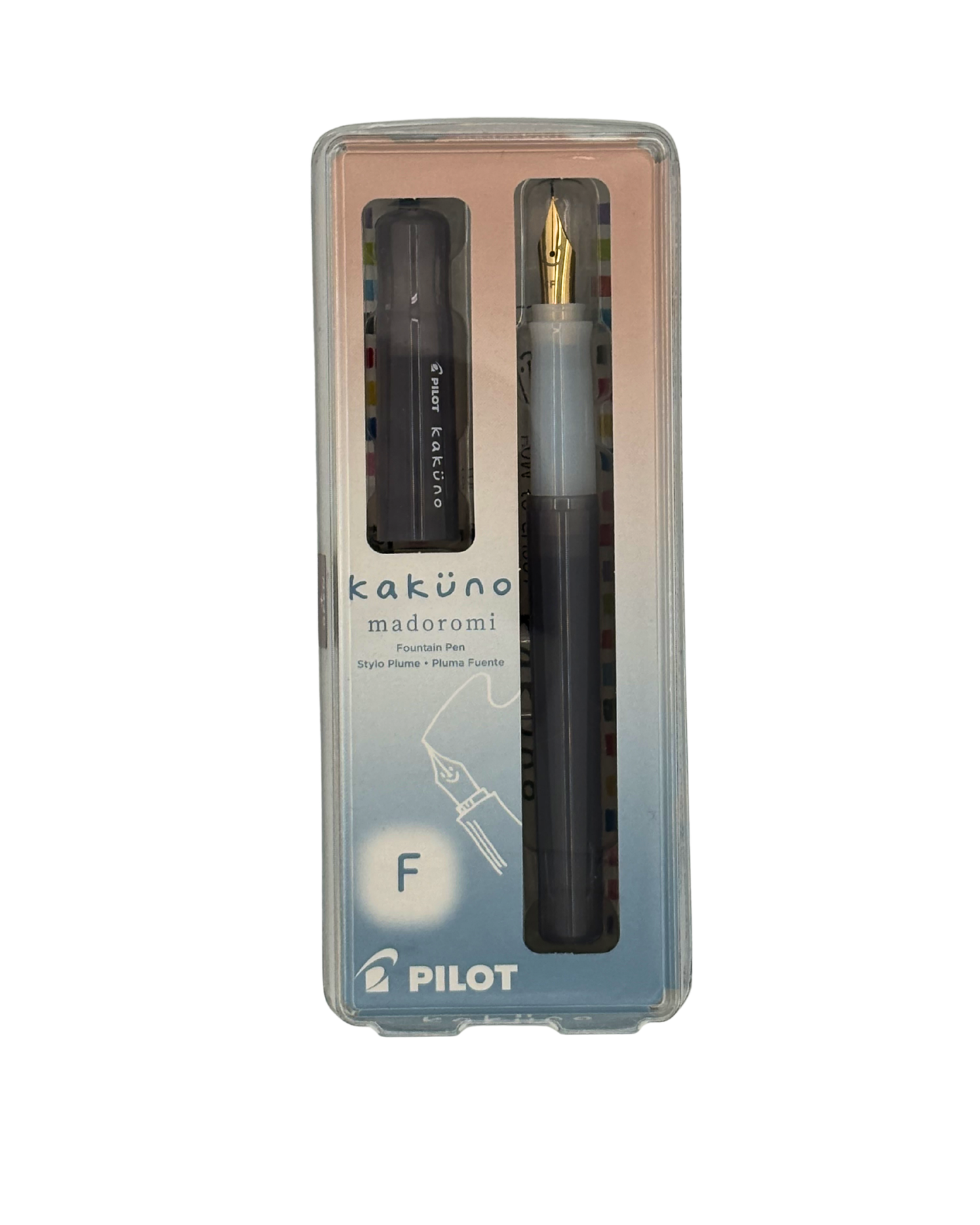 Pilot Kakuno Madoromi — Soft Colour Fountain Pen with Gold-Plated Nib (F / M)