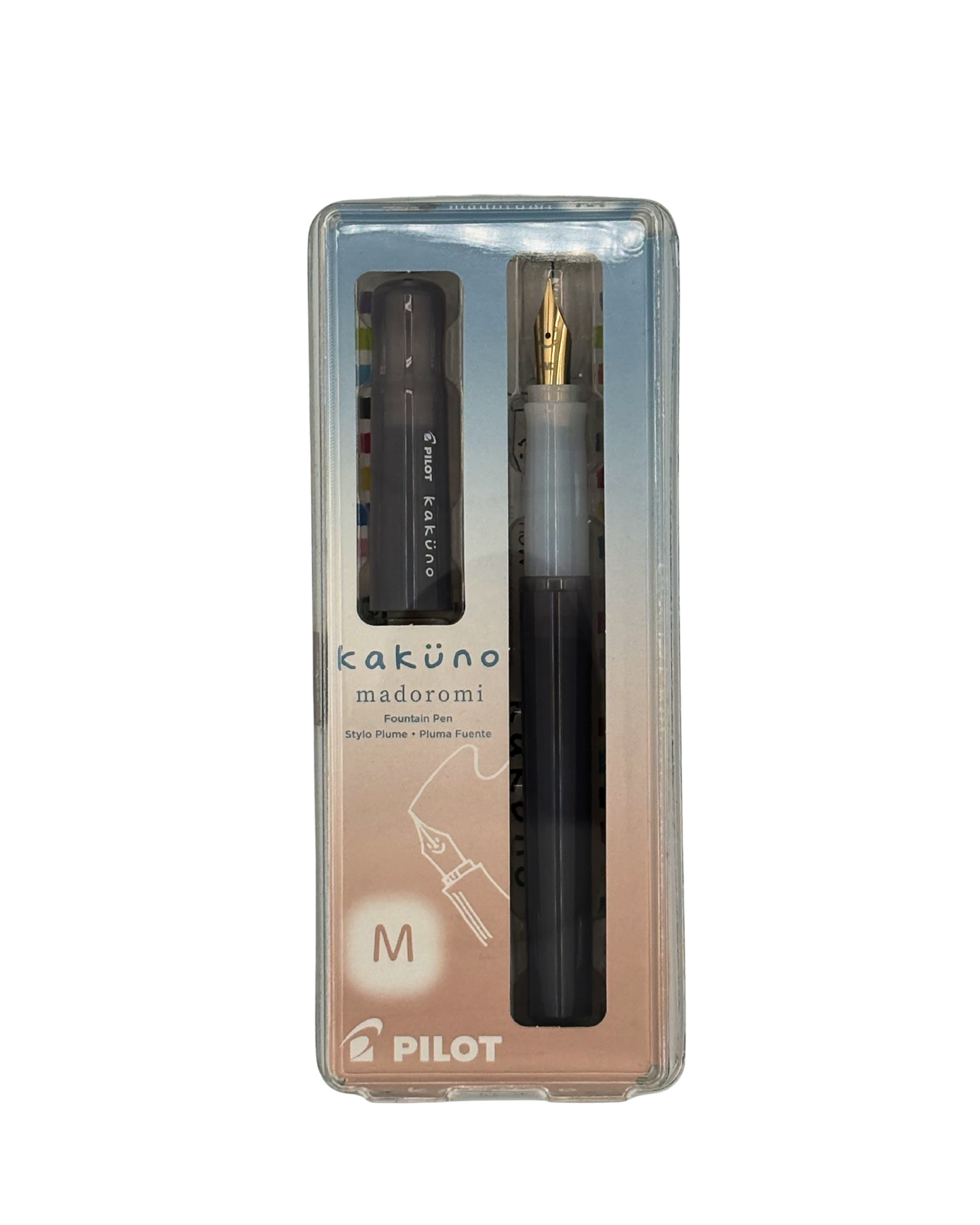 Pilot Kakuno Madoromi — Soft Colour Fountain Pen with Gold-Plated Nib (F / M)