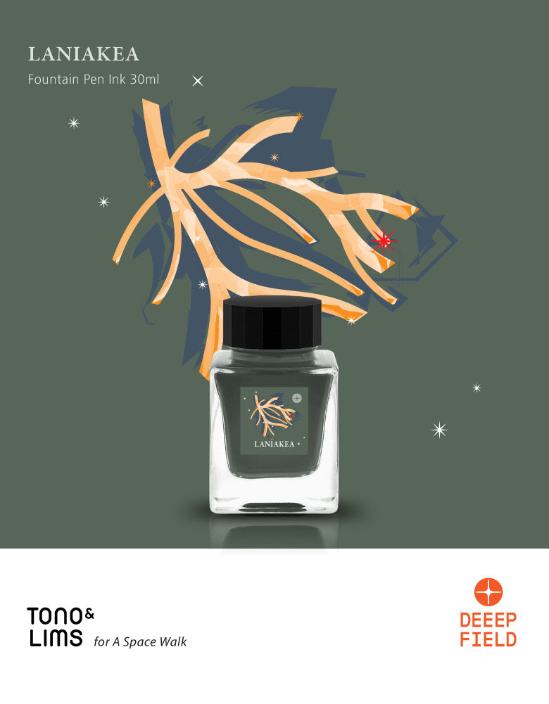 Tono & Lims DEEEP FIELD Laniakea – 30ml Fountain Pen Ink (Chroma Shading)