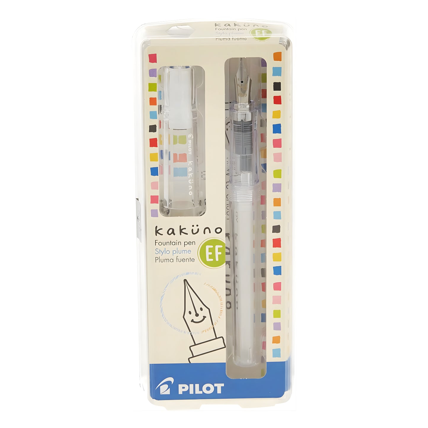 Pilot Kakuno Clear — Transparent Demonstrator Fountain Pen (EF / F / M)