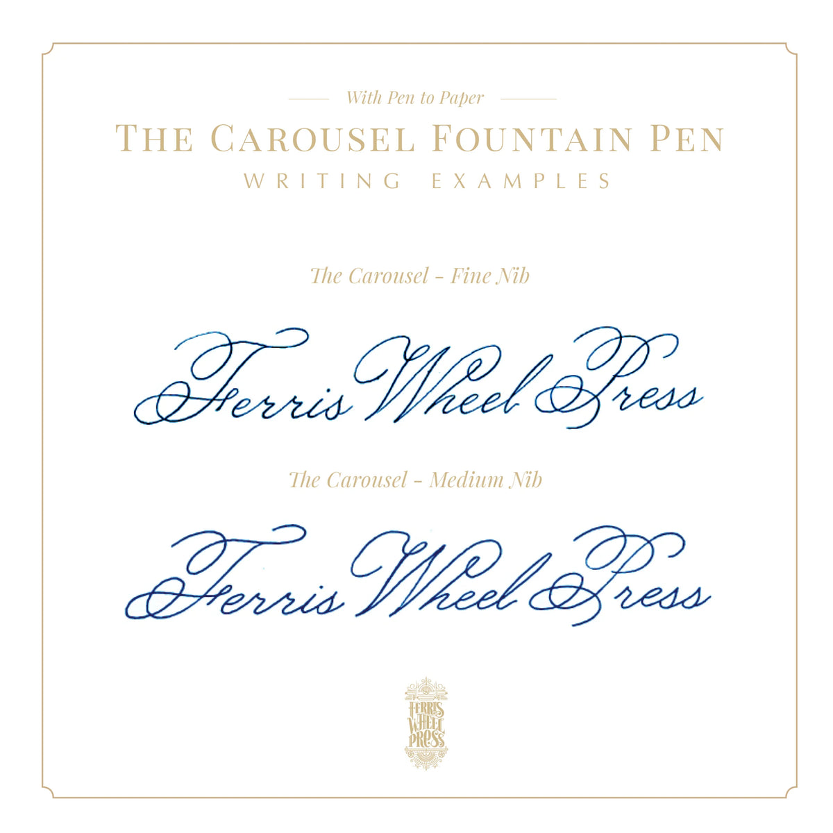 Ferris Wheel Press Le Carrousel Stylo Plume – Little Miss Jubilee Édition Honoraire