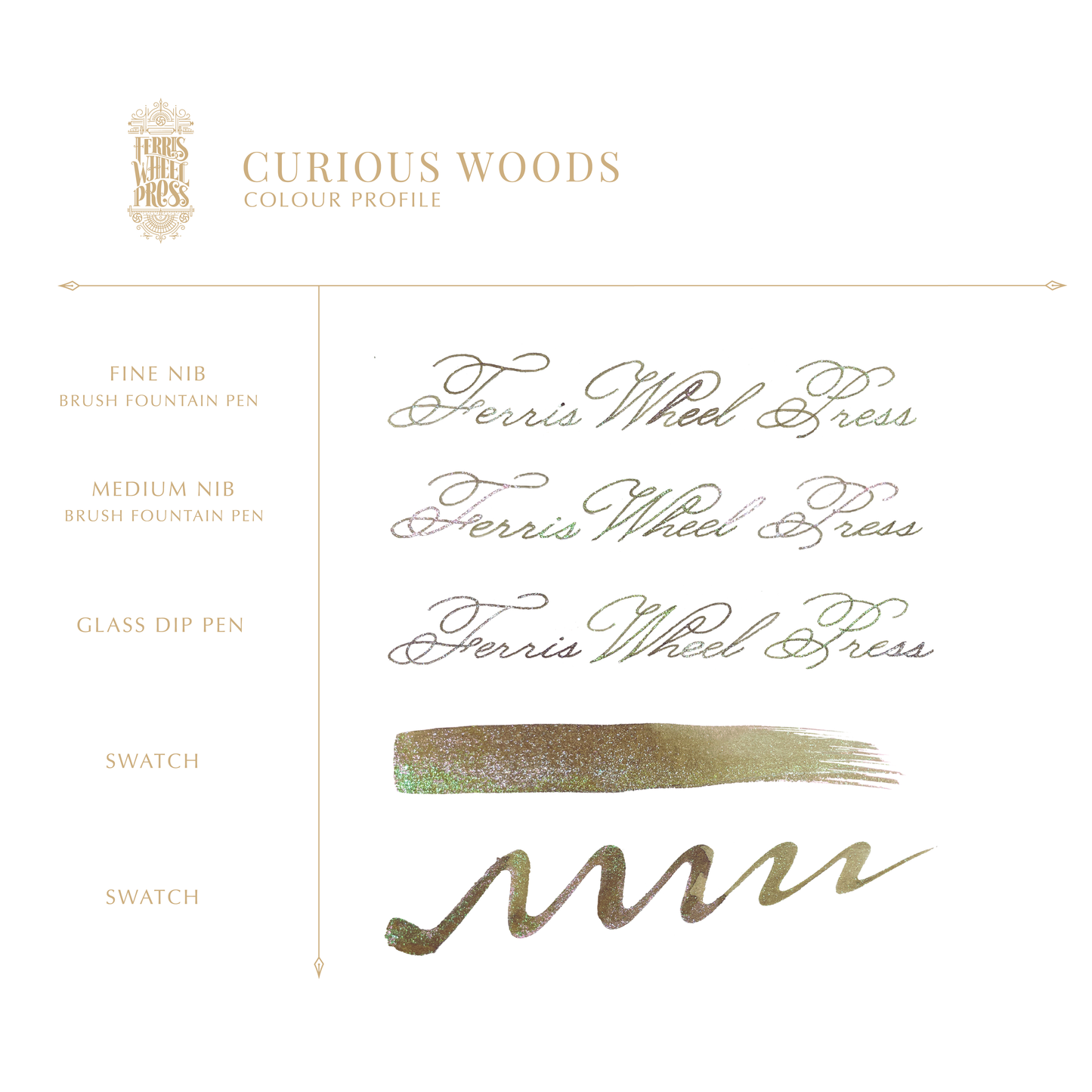 Ferris Wheel Press FerriTales | The Three Little Pigs Series | Curious Woods — Encre pour stylo plume