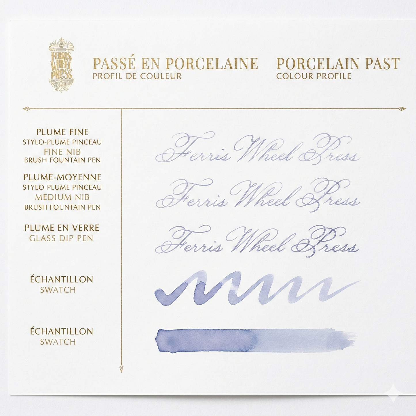 Ferris Wheel Press "Porcelain Past" High Shading Ink (10ml/38ml)