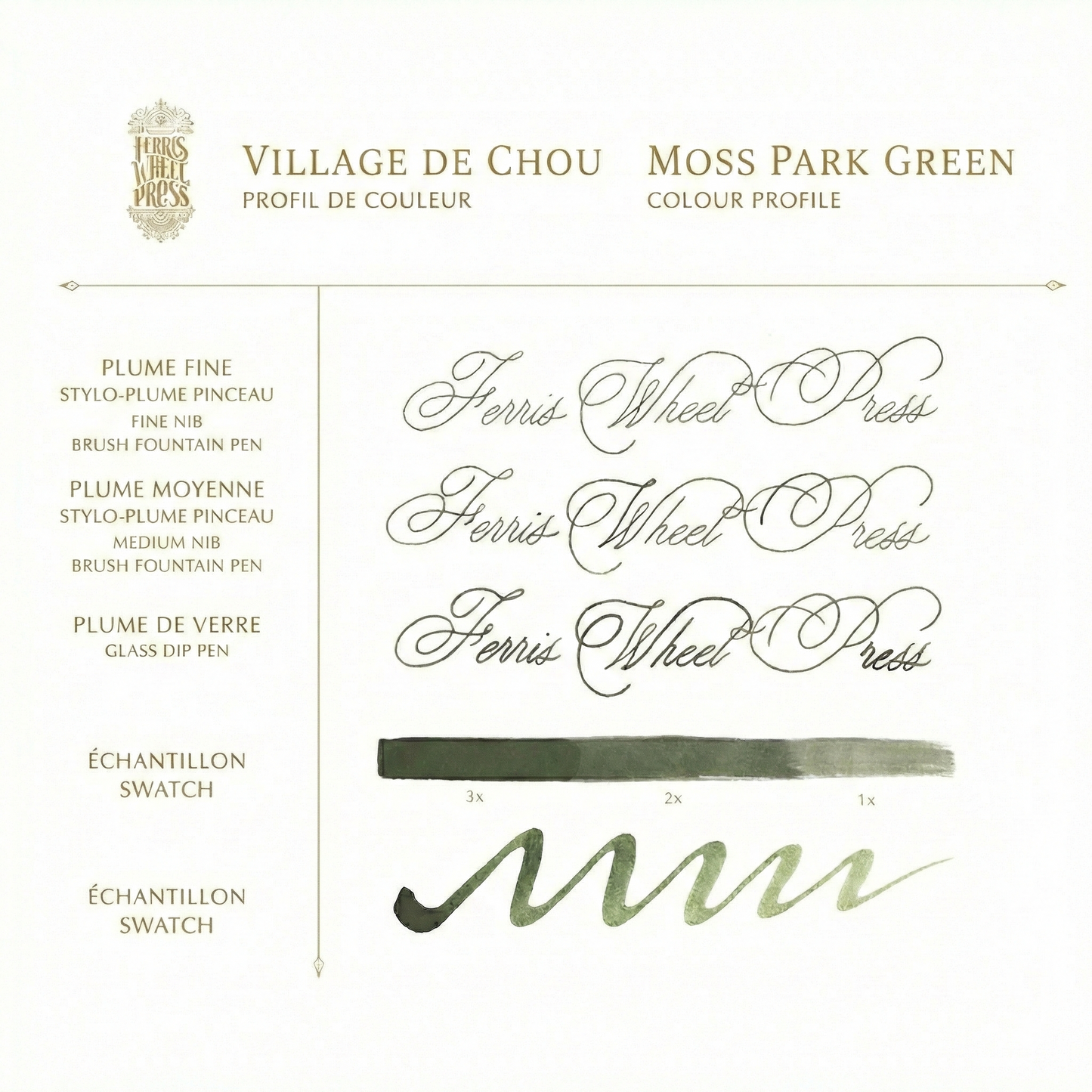 Ferris Wheel Press - Village de Chou / Moss Park Green (38 ml) | Collection Automne en Ontario