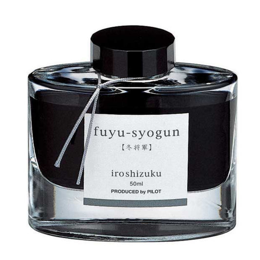Pilot Iroshizuku Fuyu-syogun (冬将軍) — Encre stylo plume gris-bleu froid, nuançage expressif (50ml)