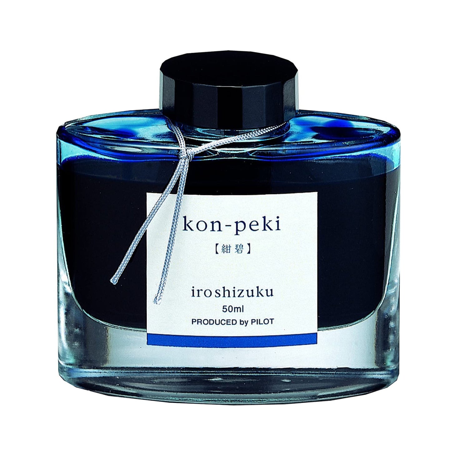 Pilot Iroshizuku Kon-peki (紺碧) — Vivid Cerulean Blue, Red Sheen Fountain Pen Ink (50ml)