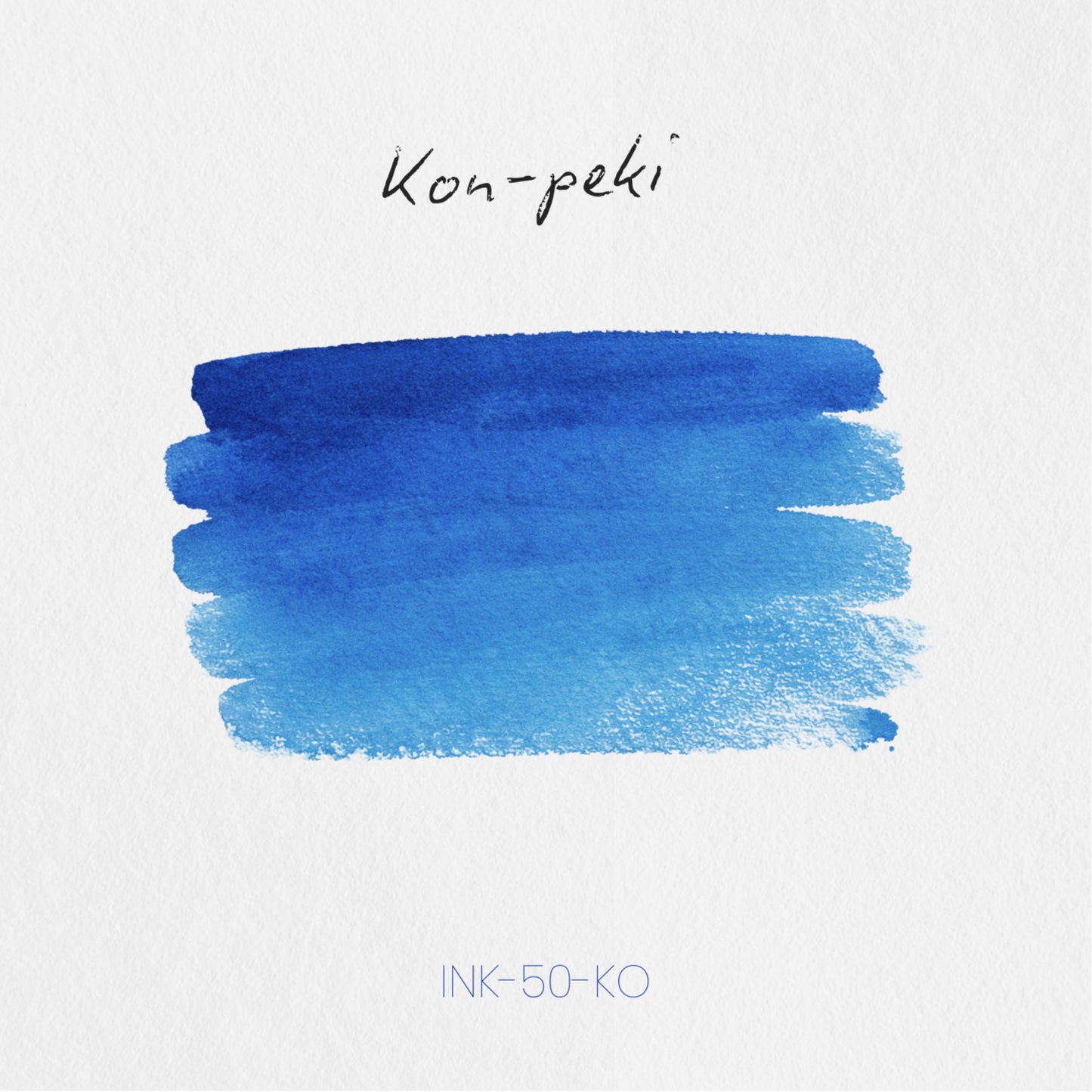 Pilot Iroshizuku Kon-peki (紺碧) — Vivid Cerulean Blue, Red Sheen Fountain Pen Ink (50ml)