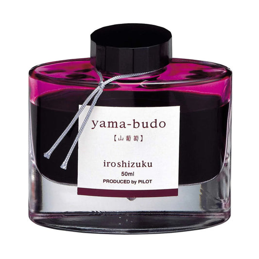 Pilot Iroshizuku Yama-budo (山葡萄) — Vivid Fuchsia Purple, Gold Sheen Fountain Pen Ink (50ml)