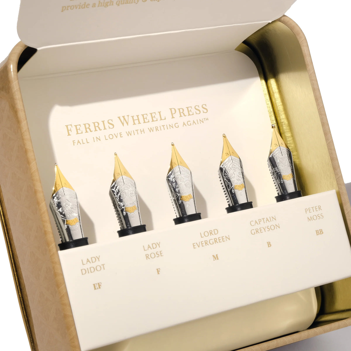 Ferris Wheel Press Collection de Plumes The Adventurers – Lot de 5 (EF, F, M, B, BB)