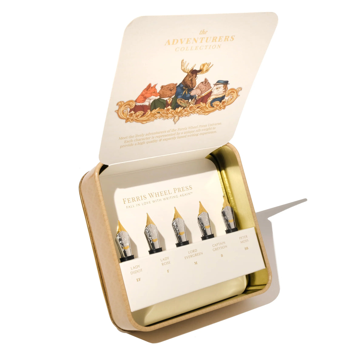 Ferris Wheel Press Collection de Plumes The Adventurers – Lot de 5 (EF, F, M, B, BB)
